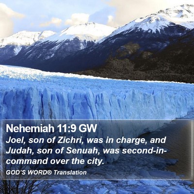 Nehemiah 11:9 GW Bible Verse Image
