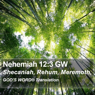 Nehemiah 12:3 GW Bible Verse Image