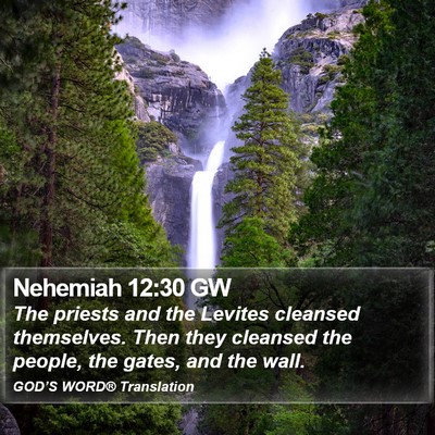 Nehemiah 12:30 GW Bible Verse Image