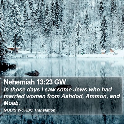 Nehemiah 13:23 GW Bible Verse Image