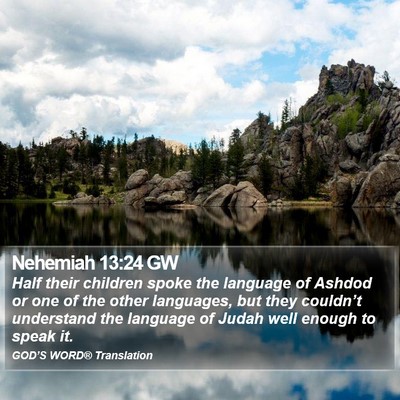 Nehemiah 13:24 GW Bible Verse Image