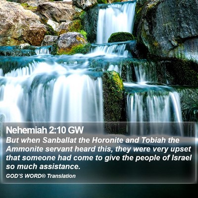 Nehemiah 2:10 GW Bible Verse Image