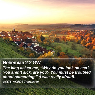 Nehemiah 2:2 GW Bible Verse Image