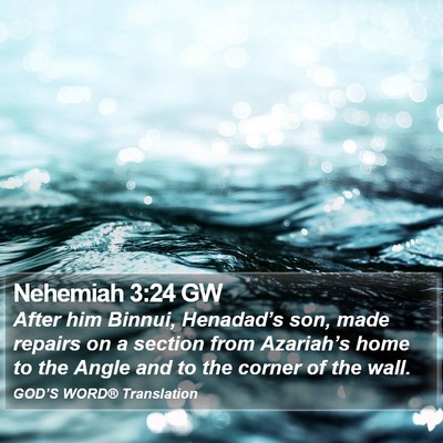 Nehemiah 3:24 GW Bible Verse Image