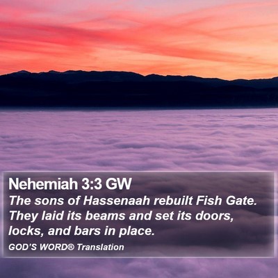 Nehemiah 3:3 GW Bible Verse Image