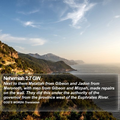 Nehemiah 3:7 GW Bible Verse Image