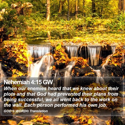 Nehemiah 4:15 GW Bible Verse Image