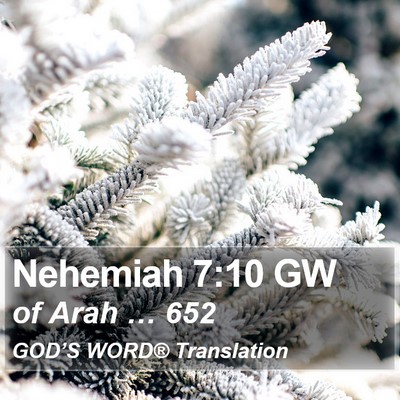 Nehemiah 7:10 GW Bible Verse Image