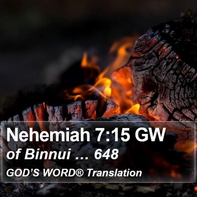 Nehemiah 7:15 GW Bible Verse Image