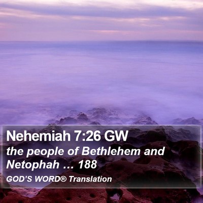 Nehemiah 7:26 GW Bible Verse Image