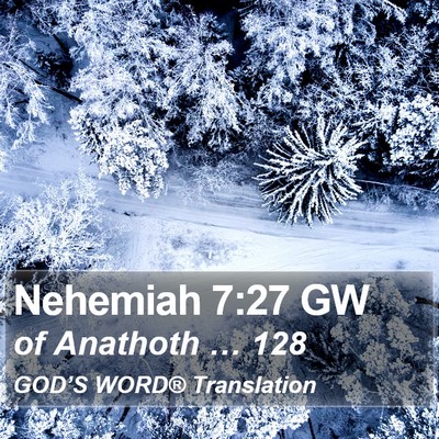 Nehemiah 7:27 GW Bible Verse Image