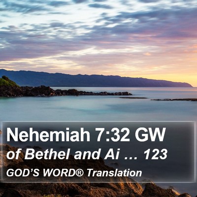 Nehemiah 7:32 GW Bible Verse Image