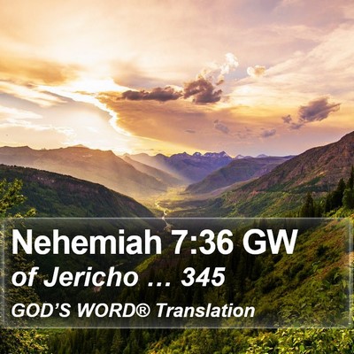 Nehemiah 7:36 GW Bible Verse Image