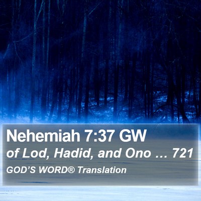 Nehemiah 7:37 GW Bible Verse Image