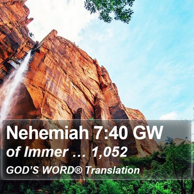 Nehemiah 7:40 GW Bible Verse Image