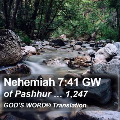 Nehemiah 7:41 GW Bible Verse Image