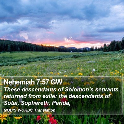 Nehemiah 7:57 GW Bible Verse Image