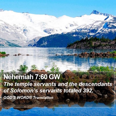 Nehemiah 7:60 GW Bible Verse Image