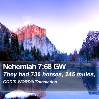 Nehemiah 7:68 GW Bible Verse Image