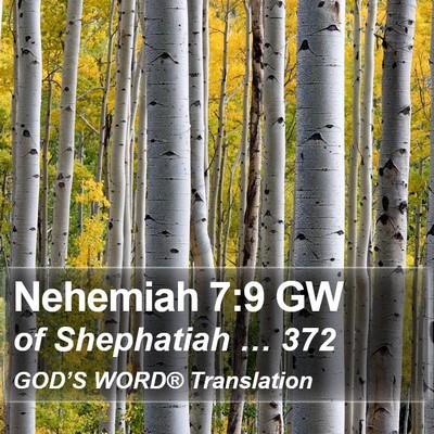 Nehemiah 7:9 GW Bible Verse Image