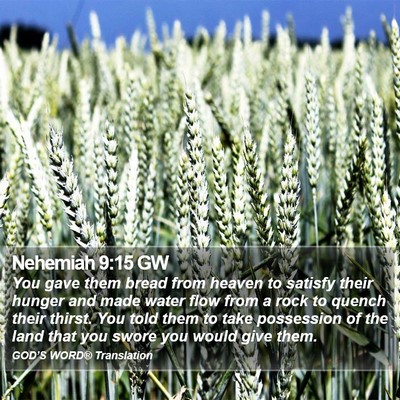 Nehemiah 9:15 GW Bible Verse Image