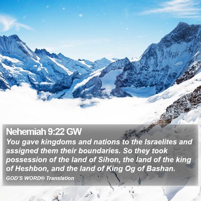 Nehemiah 9:22 GW Bible Verse Image