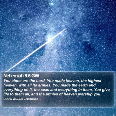 Nehemiah 9:6 GW Bible Verse Image