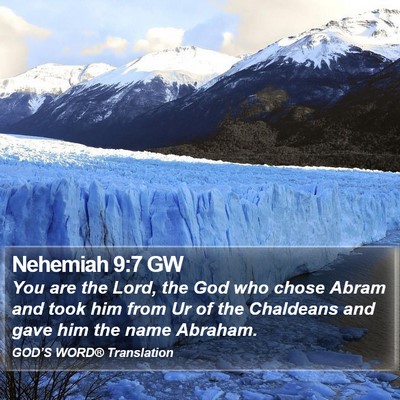 Nehemiah 9:7 GW Bible Verse Image