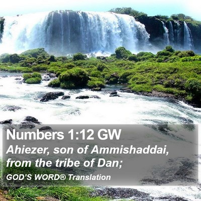 Numbers 1:12 GW Bible Verse Image