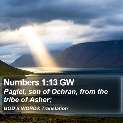 Numbers 1:13 GW Bible Verse Image