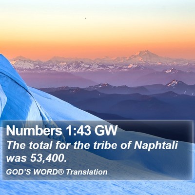 Numbers 1:43 GW Bible Verse Image