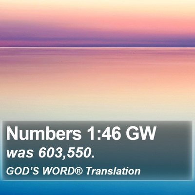 Numbers 1:46 GW Bible Verse Image