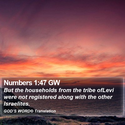 Numbers 1:47 GW Bible Verse Image