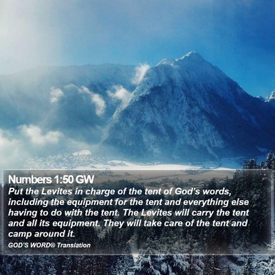 Numbers 1:50 GW Bible Verse Image