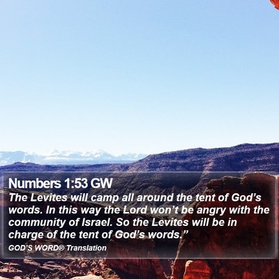 Numbers 1:53 GW Bible Verse Image
