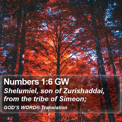 Numbers 1:6 GW Bible Verse Image