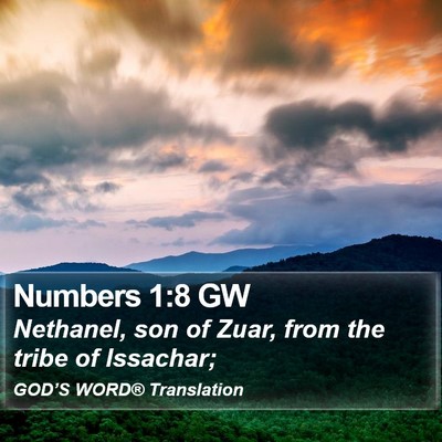 Numbers 1:8 GW Bible Verse Image