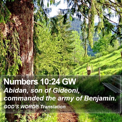Numbers 10:24 GW Bible Verse Image