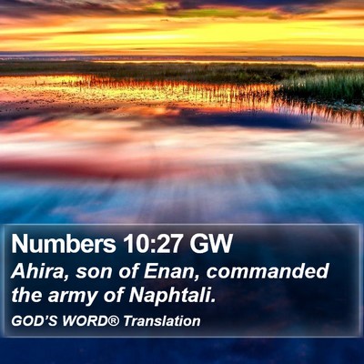 Numbers 10:27 GW Bible Verse Image