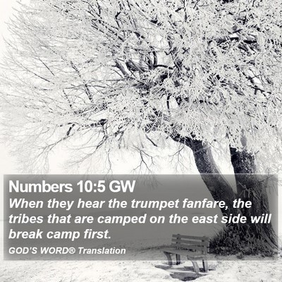 Numbers 10:5 GW Bible Verse Image