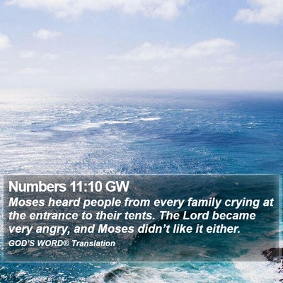 Numbers 11:10 GW Bible Verse Image