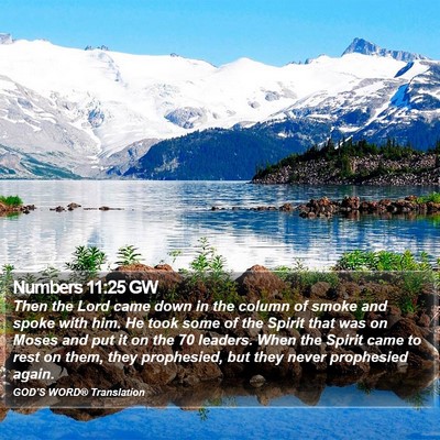 Numbers 11:25 GW Bible Verse Image