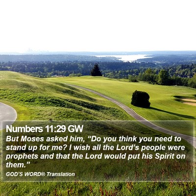Numbers 11:29 GW Bible Verse Image