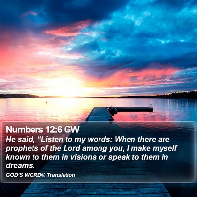 Numbers 12:6 GW Bible Verse Image
