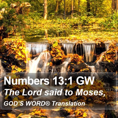 Numbers 13:1 GW Bible Verse Image
