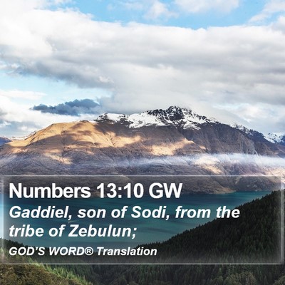 Numbers 13:10 GW Bible Verse Image