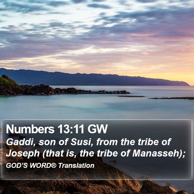 Numbers 13:11 GW Bible Verse Image