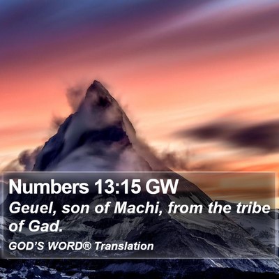 Numbers 13:15 GW Bible Verse Image