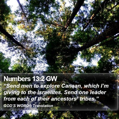 Numbers 13:2 GW Bible Verse Image
