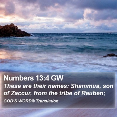Numbers 13:4 GW Bible Verse Image